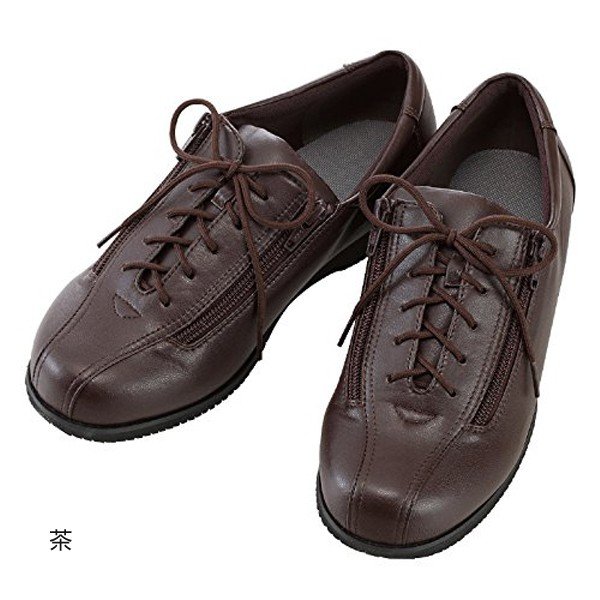 あゆみ コンフォートIII（足囲3E）茶／3L（25～25.5cm）左右セット（徳武産業）