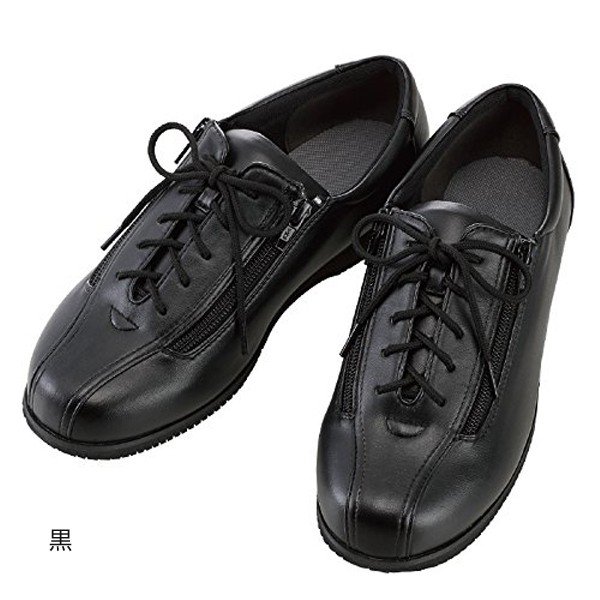 あゆみ コンフォートIII(足囲7E)黒/M(22~22.5cm)左右セット(徳武産業)