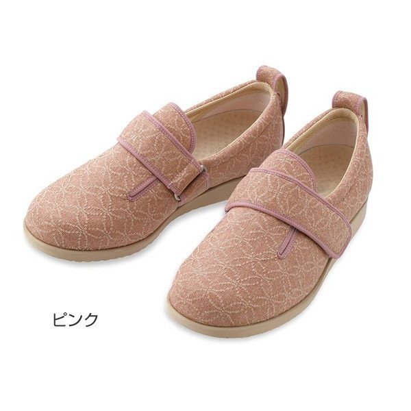 あゆみ ダブルマジックII 雅（足囲3E）ピンク／S（21～21.5cm）左右セット（徳武産業）