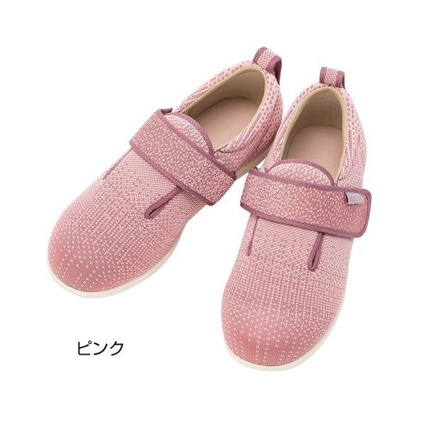 あゆみ ダブルマジックIII ニット(足囲3E)ピンク/S(21〜21.5cm)左右セット(徳武産業)