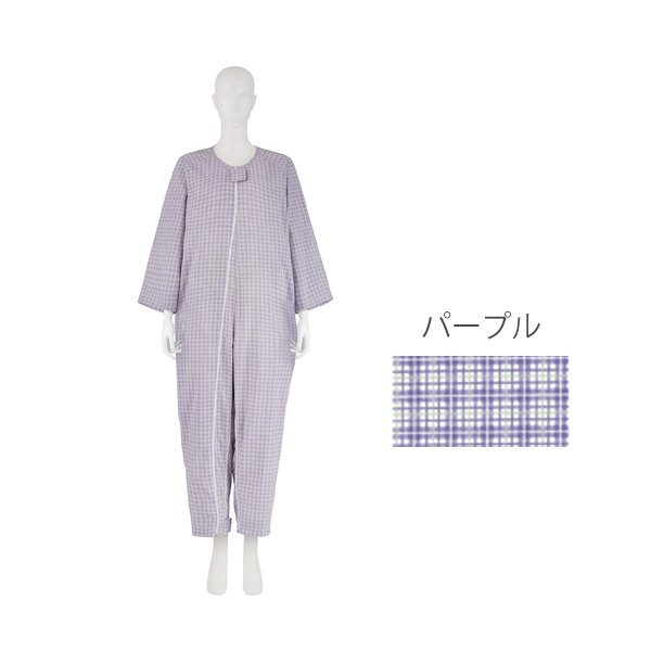 フドーねまきB（スリーシーズン）Mサイズ／パープル（竹虎）106833 つなぎねまき