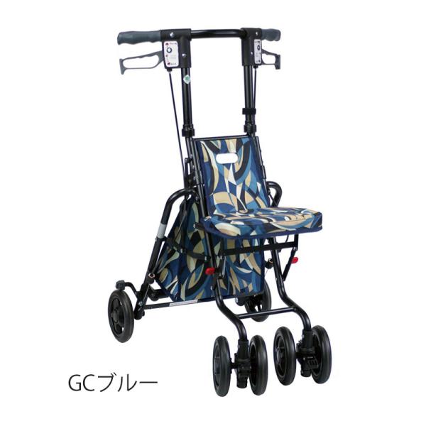 サニーウォーカーSP（小）／GCブルー（島製作所）シルバーカー コンパクトタイプ