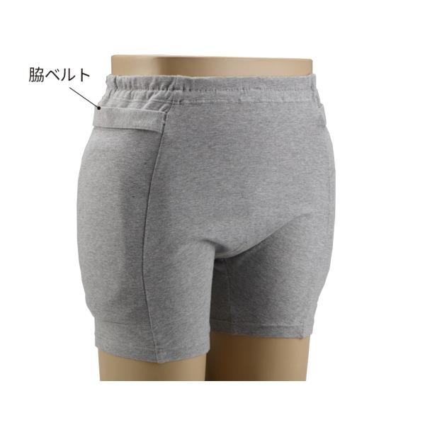 ラ・クッションパンツ 紳士用／LLサイズ・グレー（エンゼル）3904 衝撃吸収パンツ