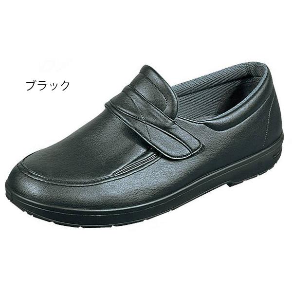 らくらくM001（足囲4E）26.0cm／ブラック（ムーンスター）