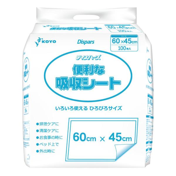 （ケース販売）ディスパース 便利な吸収シート／100枚入×4袋（光洋）1899