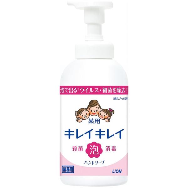 （容れもの売りわたす）キレイキレイ薬用泡御手手石ケン／550mL×12本（ライオンハイジーン）
