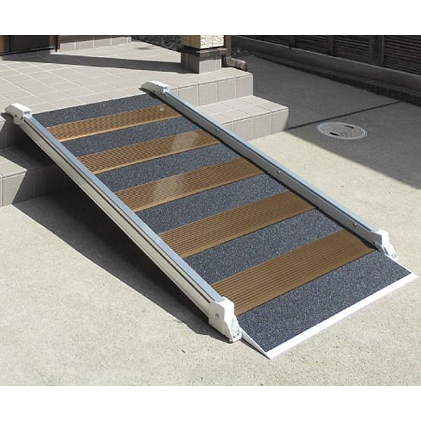 ユニスロープ／ショートタイプ L1500（シンドー）対象段差0～34cm 段差解消スロープ