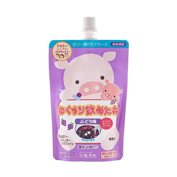 （ケース販売）ぶどう味 200g&times;30袋入／おくすり飲めたね チアパック（龍角散）｜えがおコレクション