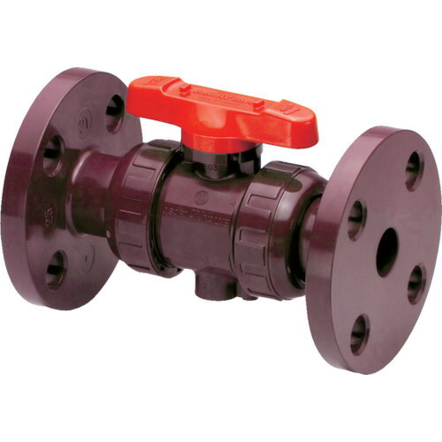 アサヒAV ボールバルブ 21α(アルファ)型 フランジ形(10K) C-PVC EPDM 40A(1-1/2) V2ALVCEF1040