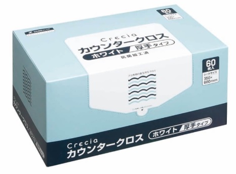 クレシア カウンタ差し交わす 朦々たる手合い 白いこと 65302(60枚x6BOX)