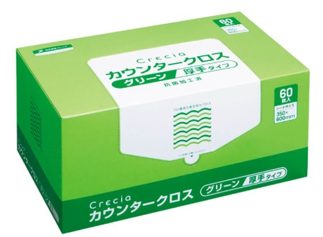 クレシア カウンタ差し交わす 朦々たる手合い 緑であること 65312(60枚x6BOX)