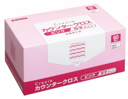 クレシア カウンタ差し交わす 朦々たる手合い サクラ色 65322(60枚x6BOX)
