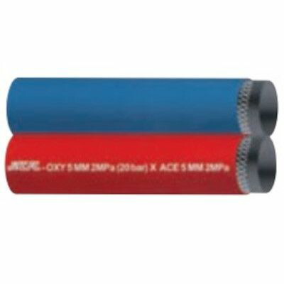 NCR 溶断溶接用ホースツインホース(OXY+ACE) 6+9 1本 口径6.3粍，9.5mm×外径14.2粍，16.1粍 100M