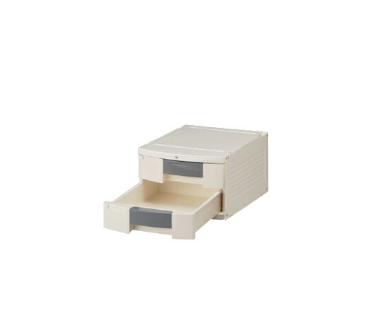 トレイBOX(鍵付) A4用グレー 290×360×205mm 404H