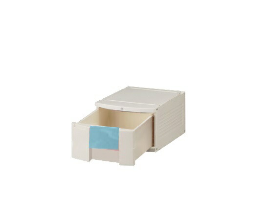 トレイBOX(鍵付) A4用ブルー 290×360×205mm 402H