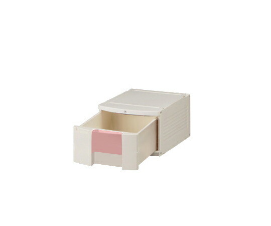 トレイBOX(鍵付) A4用ピンク 290×360×205mm 402H
