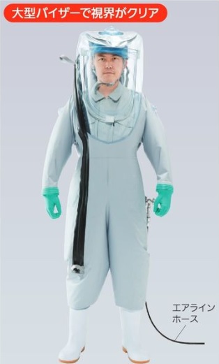 シゲマツ 全身化学防護服(再使用可能) PS-790-AL L 1個