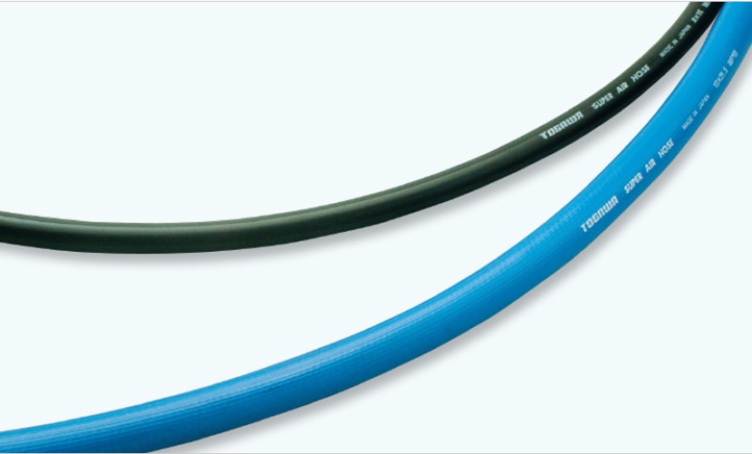十川実業 エア湖導管 スーパーエアーホース 青 定尺品 口径13mm×外径21.5mm×長さ100m
