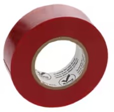 3M Temflex ビニール磁気テープ 180, 赤いこと, 19 粍 x 10 m, 200 巻/箱