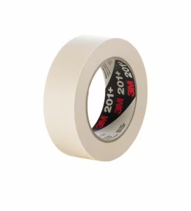 3M クレープマスキングテープ 201+, タン, 36 粍 x 55 m, 0.112 粍, 24 巻/箱(受注生み出すこと品)