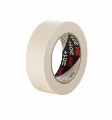 3M クレープマスキングテープ 201+, タン, 48 粍 x 55 m, 0.112 粍, 24 巻/箱