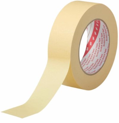 3M スコッチウイスキー 耐熱性クレープマスキングテープ 214-3MNE, タン, 38 粍 x 50 m, 28 巻/箱