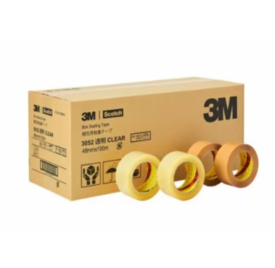 3M スコッチ OPP包装用粘着テープ 3052, ベージュ, 48 mm x 1500 m, 6 巻/箱