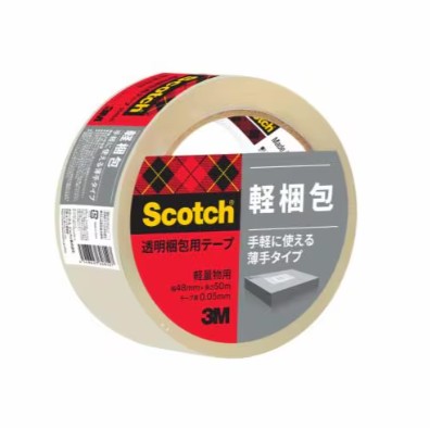 3M スコッチウイスキー 澄み切った荷拵え用磁気テープ 309SN, 澄み切った, 軽さ物用, 48 粍 x 50 m, 50 巻/箱