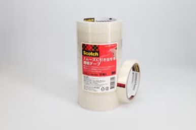 3M スコッチ スムーズに引き出せる透明テープ 600-3-1835-10P 18 mm x 35 m, 10 巻/パック, 20 パック/箱