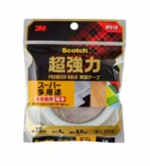 3M スコッチウイスキー 超豪然たる両面磁気テープ 割り増し金ゴールド 百貨店多役立つこと 薄っぺら SPU-19, 白, 19 粍 x 4 m, 10 巻/箱