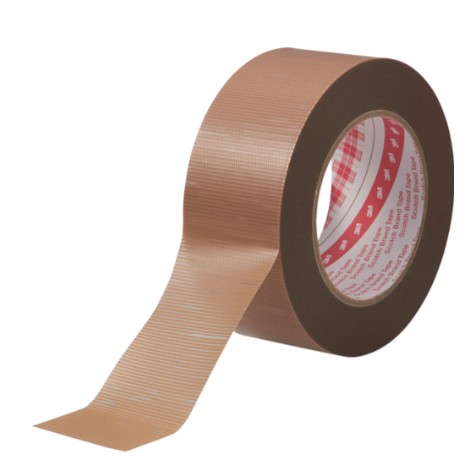 3M スコッチ ラミクロス包装用粘着テープ YR3738, ベージュ, 50 mm x 50 m, 20 巻/箱