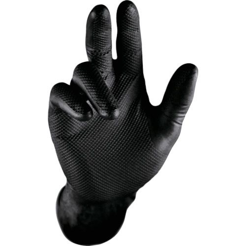 Grippaz　グリッパーズ　使い捨て手袋　＃246　ブラック　XLサイズ　50枚入×10函　1ケース（500枚）