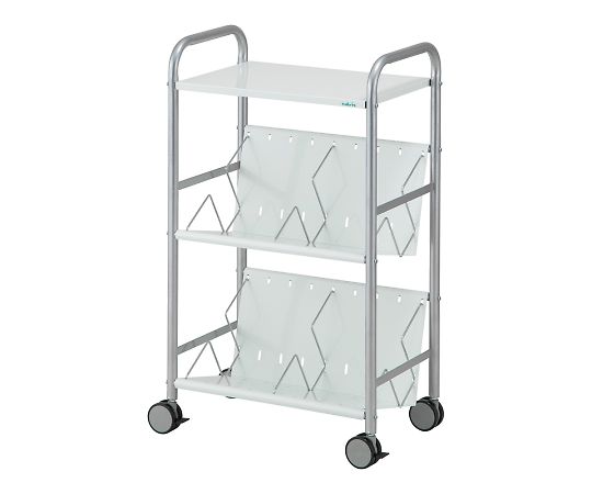 筆記台付カルテワゴン 2段タイプ 575×420×950mm