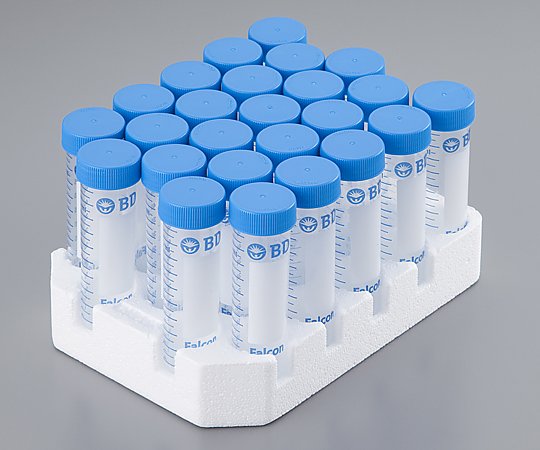 1-8427-09 コニカルチューブ PP 50mL 25本/袋×20 10ラック付き