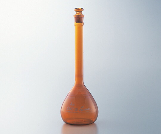 1-8565-31 高精度メスフラスコ 茶 2000mL