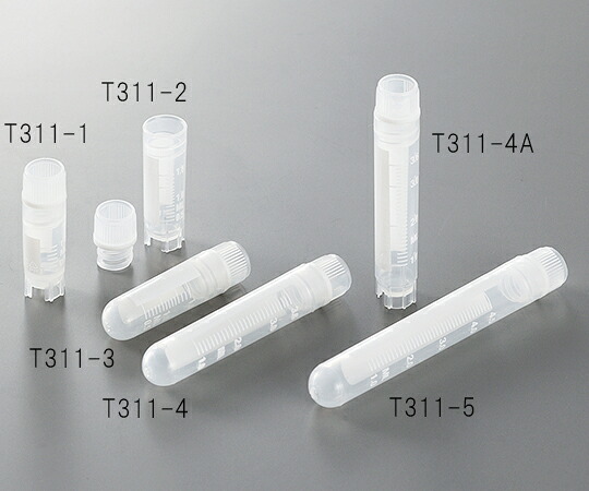 2-3881-28 クライオバイアル T311-2 Oリングシールタイプ 2ml 内ネジ・自立型
