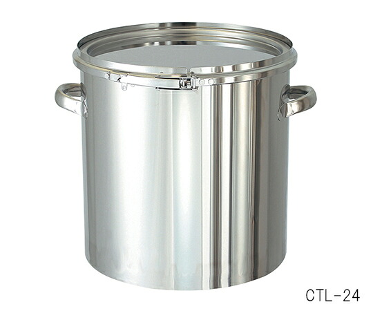 2-8183-01 耐食性に優れた密閉式タンク バンドタイプ 10L