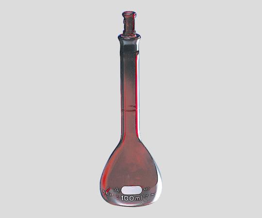 3-1682-12 メスフラスコ CLassA 茶・保証付き 2000mL｜GAOS　店