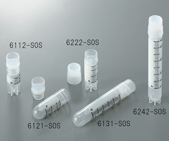 3-6368-01 クライオチューブCryoFreeze(R) 6112-S0S 1.0ml 内ネジ・自立型 50本/袋×10袋入|GAOS 店