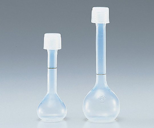 5-3000-05 耐薬品性に優れた PFAメスフラスコ 500mL