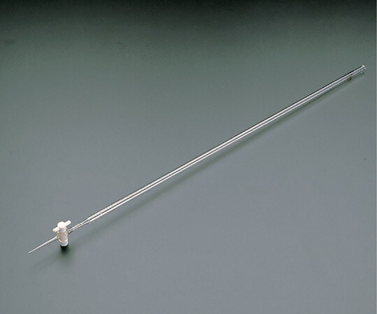 6-253-02 ビュレット堅牢さ瑠璃製 PTFE水道の栓付 白10mL