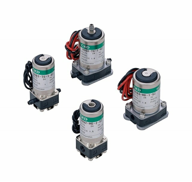 CKD 小形直動式3ポート弁 ユニバーサル形 USG2-M5-2-DC12V