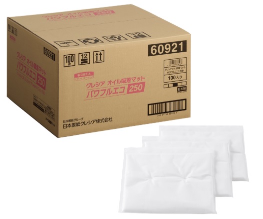 クレシア オイル吸着マット パワフルECO250 60921 60921 100枚入｜GAOS　店