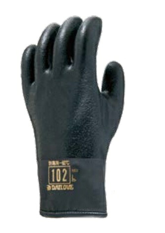 【受注生み出すこと品】防寒グローブ ダイローブ 102BK 3L 10双入