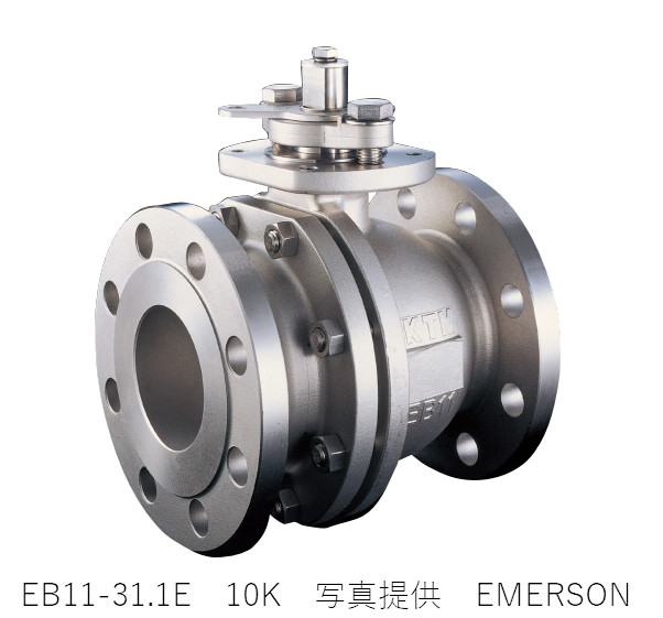 エマソン KTM EB11-31.1E SCS フランジ型ボールバルブ JIS-10K R.F 40A|GAOS 店