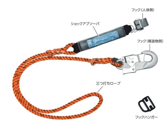 藤井電工 フルハーネス用幽客yd（小差しわたし） THL-10-R23