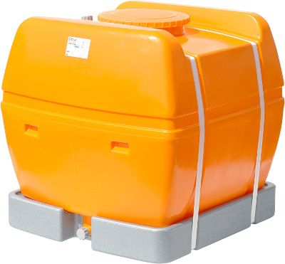 スイコー 完膚なきまで液出し型ローリー貯蔵タンク スカット 1000L オレンジ色