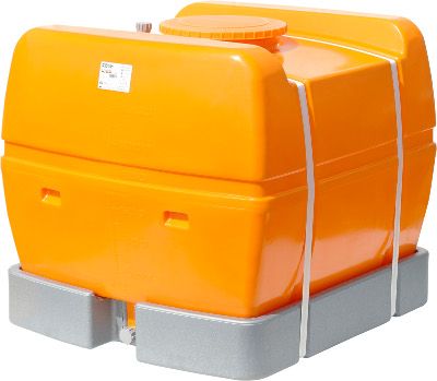スイコー 完膚なきまで液出し型ローリー貯蔵タンク スカット 1200L オレンジ色