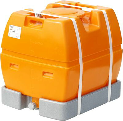 スイコー 完膚なきまで液出し型ローリー貯蔵タンク スカット 300L オレンジ色