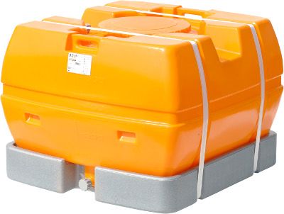 スイコー 完膚なきまで液出し型ローリー貯蔵タンク スカット 600L オレンジ色
